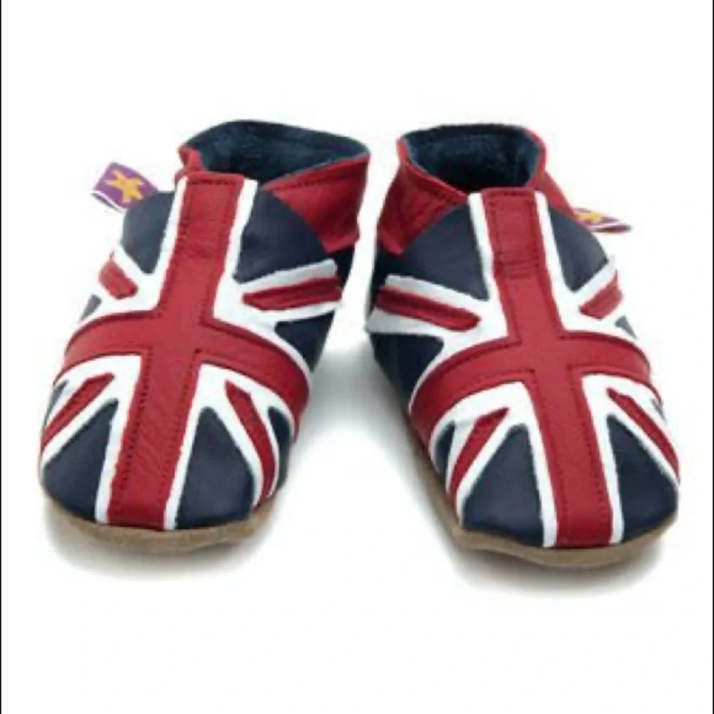 Union Jack British Flag Baby Shoes